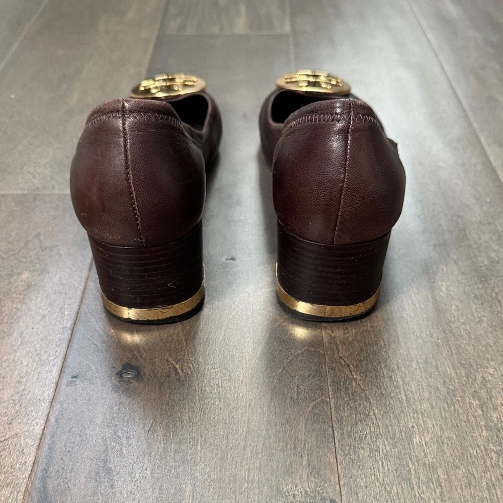 Tory Burch Leather Block Heel Pumps – Women’s Size 9